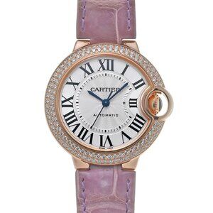 CARTIER Baron Blue 1.3" WJBB0051 Silver Boys Watches Mechanical Automatic Us...